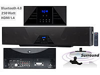auvisio 6-Kanal-3D-Soundbar, 5.1-Surround-Sound, Bluetooth 5, HDMI, 310 Watt; Mobiler Stereo-Lautsprecher mit Bluetooth Mobiler Stereo-Lautsprecher mit Bluetooth Mobiler Stereo-Lautsprecher mit Bluetooth 