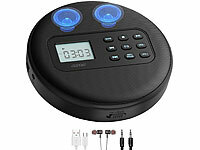 auvisio portable CD-Player, MP3 Player mit Lautsprecher; USB-Kassettenrecorder USB-Kassettenrecorder USB-Kassettenrecorder