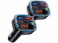 auvisio FM Transmitter Autos, Kfz-Handsfree-Transmitter