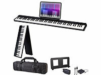 auvisio E Piano, Keyboard Piano, MIDI Keyboard 88, Klappbares Klavier