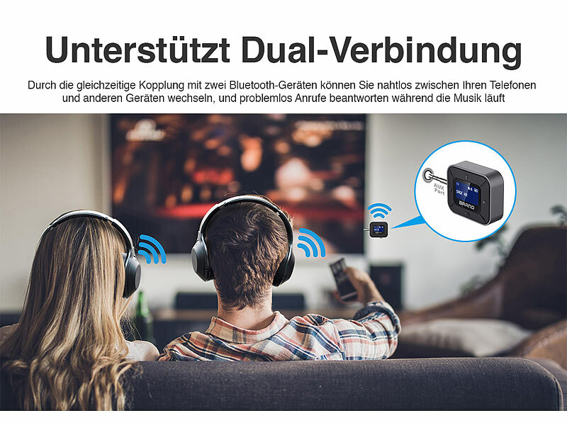 ; Audio-Transmitter mit Bluetooth Audio-Transmitter mit Bluetooth Audio-Transmitter mit Bluetooth 